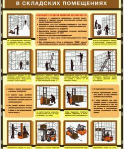 Плакат Безопасность работ в складских помещениях