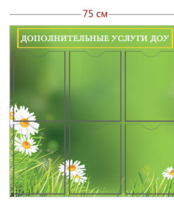 Стенд «Дополнительные услуги ДОУ» (6 карманов А4)