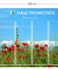 Стенд «Наш профсоюз» для детского сада (8 карманов А4)