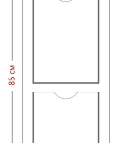 Стенд Уголок покупателя 85x30см (2 кармана А4)